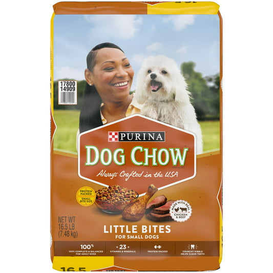 Purina Dog Chow Real Chicken & Beef Gravy Dry Dog Food, 16.5 lb Bag