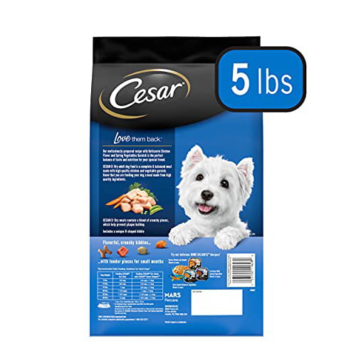 CESAR Rotisserie Chicken with Spring Vegetables Garnish Dry Dog Food