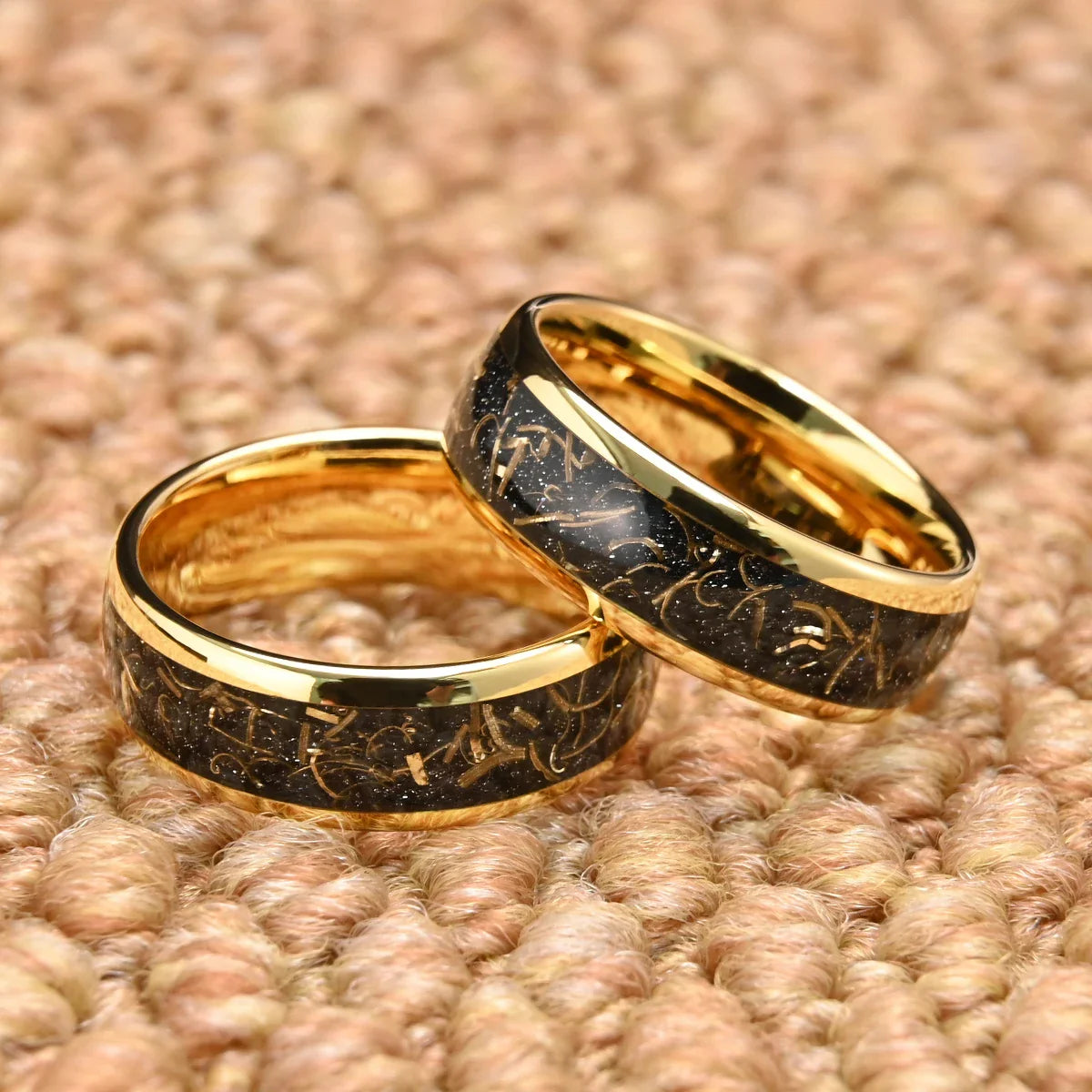8MM tungsten ring anillos bague homme pareja de compromiso fashion jewelry Men’s wedding bands couple 18K engagement rings gifts